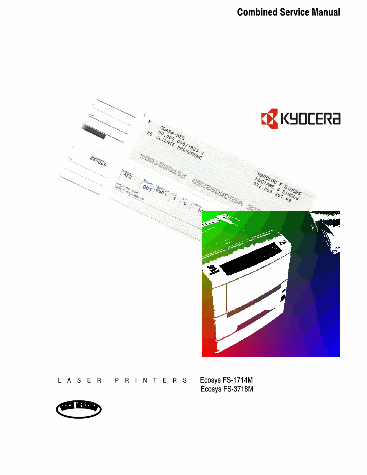 KYOCERA LaserPrinter FS-1714M 3718M Parts and Service Manual-1